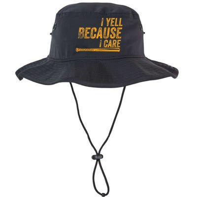 I Yell Because I Care Baseball Softball Dad Mom Legacy Cool Fit Booney Bucket Hat