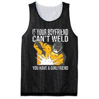 If Your Boyfriend Can't Weld Funny Welder Mesh Reversible Basketball Jersey Tank