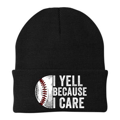 I Yell Because I Care Baseball Pride Baseball Mom Baseball Dad Baseball Parent Beanie