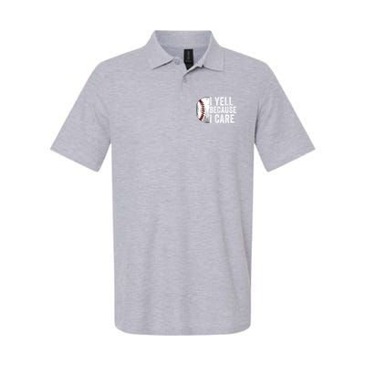 I Yell Because I Care Baseball Pride Baseball Mom Baseball Dad Baseball Parent Polo