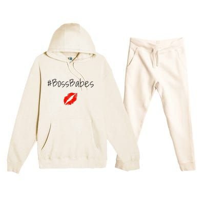 Im YoungloS Babymama #Bossbabe Premium Hooded Sweatsuit Set