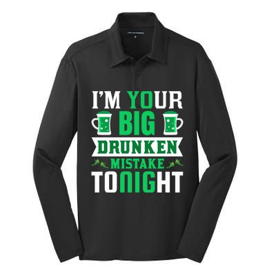 I'm Your Big Drunken Mistake Tonight Silk Touch Performance Long Sleeve Polo