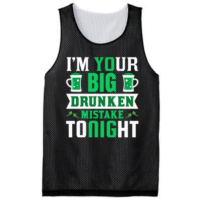 I'm Your Big Drunken Mistake Tonight Mesh Reversible Basketball Jersey Tank