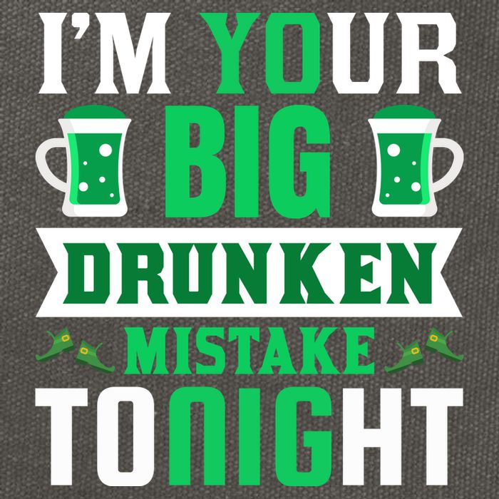 I'm Your Big Drunken Mistake Tonight Cotton Canvas Backpack