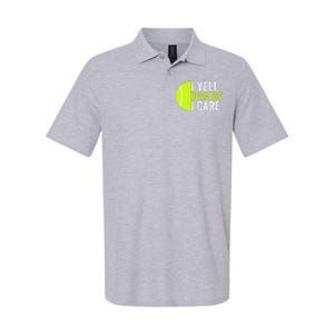 I Yell Because I Care Proud Tennis Parent Tennis Pride Tennis Mom Tennis Dad Softstyle Adult Sport Polo