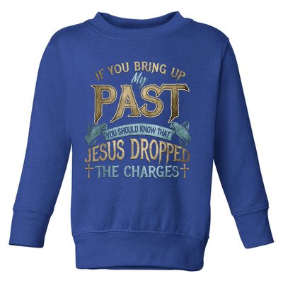 If You Bring Up My Past You Should Know That Jesus Dropped Toddler Sweatshirt