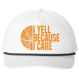 I Yell Because I Care Basketball Snapback Five-Panel Rope Hat