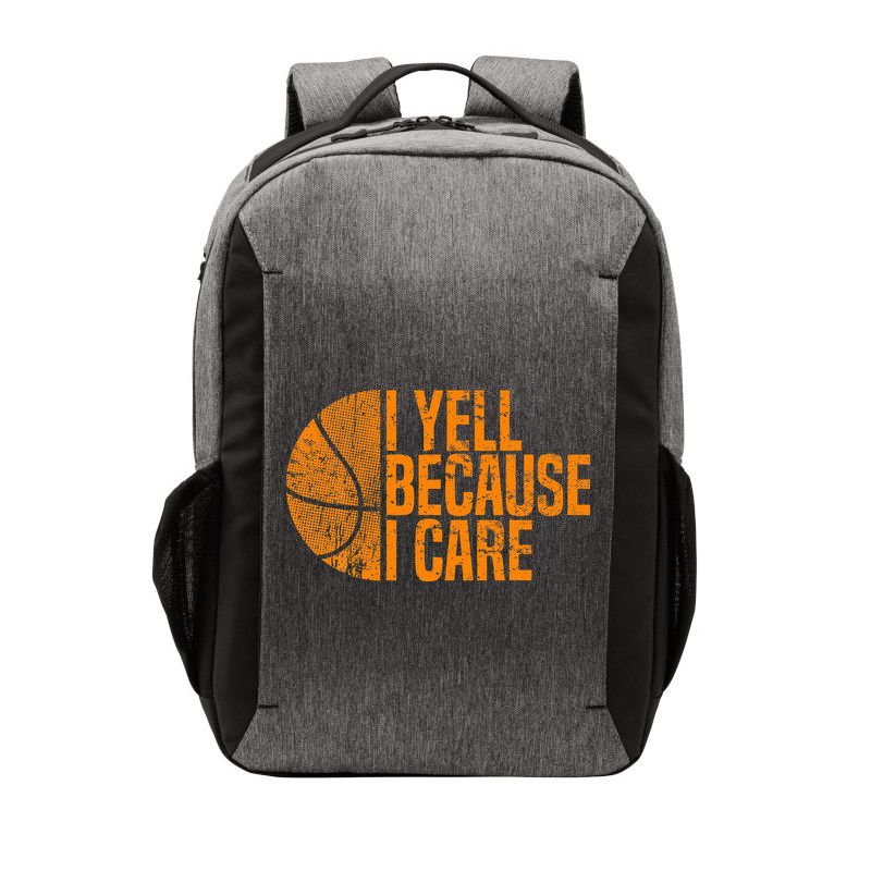 I Yell Because I Care Basketball Vector Backpack