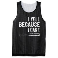 I Yell Because I Care Mesh Reversible Basketball Jersey Tank