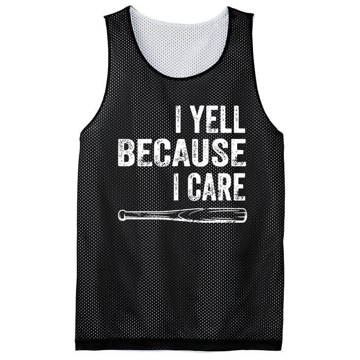 I Yell Because I Care Mesh Reversible Basketball Jersey Tank