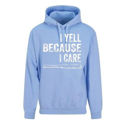 I Yell Because I Care Unisex Surf Hoodie