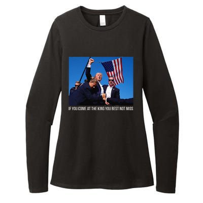 If You Come At The King You Best Donald Trump After Shooting Womens CVC Long Sleeve Shirt