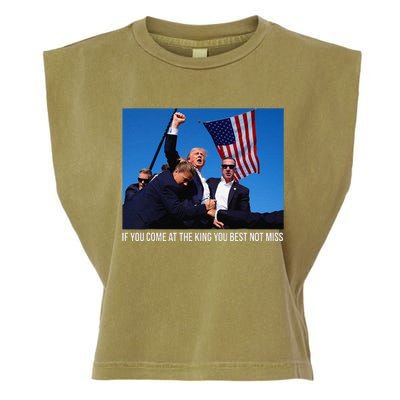 If You Come At The King You Best Donald Trump After Shooting Garment-Dyed Women's Muscle Tee