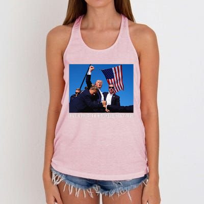 If You Come At The King You Best Donald Trump After Shooting Women's Knotted Racerback Tank