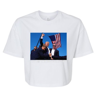 If You Come At The King You Best Donald Trump After Shooting Bella+Canvas Jersey Crop Tee