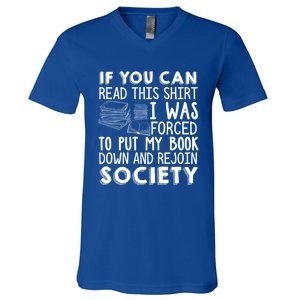 If You Can Read This Book Lovers Novel Reading Funny Gift V-Neck T-Shirt