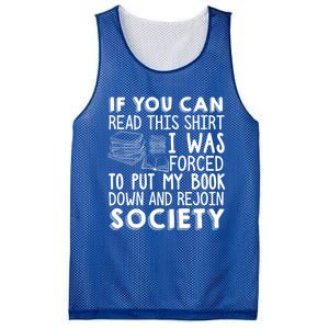 If You Can Read This Book Lovers Novel Reading Funny Gift Mesh Reversible Basketball Jersey Tank