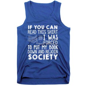 If You Can Read This Book Lovers Novel Reading Funny Gift Tank Top