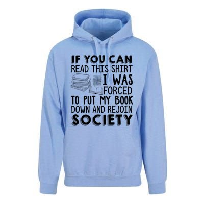 If You Can Read This Book Lovers Novel Reading Funny Gift Unisex Surf Hoodie