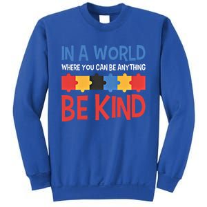 If You Can Be Anything Be Kind Autism Awareness Funny Gift Sweatshirt