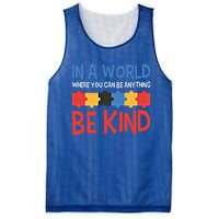 If You Can Be Anything Be Kind Autism Awareness Funny Gift Mesh Reversible Basketball Jersey Tank