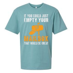 If You Could Just Empty Your Mailbox Funny Postal Employee Sueded Cloud Jersey T-Shirt