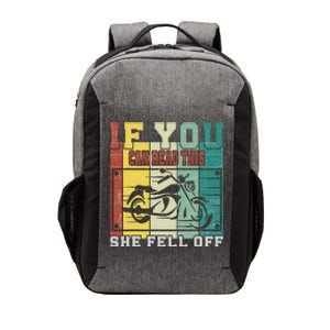 If You Can Read This She Fell Off Funny Biker Motorcycle Vector Backpack