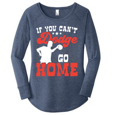 If You Can't Dodge Go Home Dodgeball Dodgeballer Sport Lover Gift Women's Perfect Tri Tunic Long Sleeve Shirt