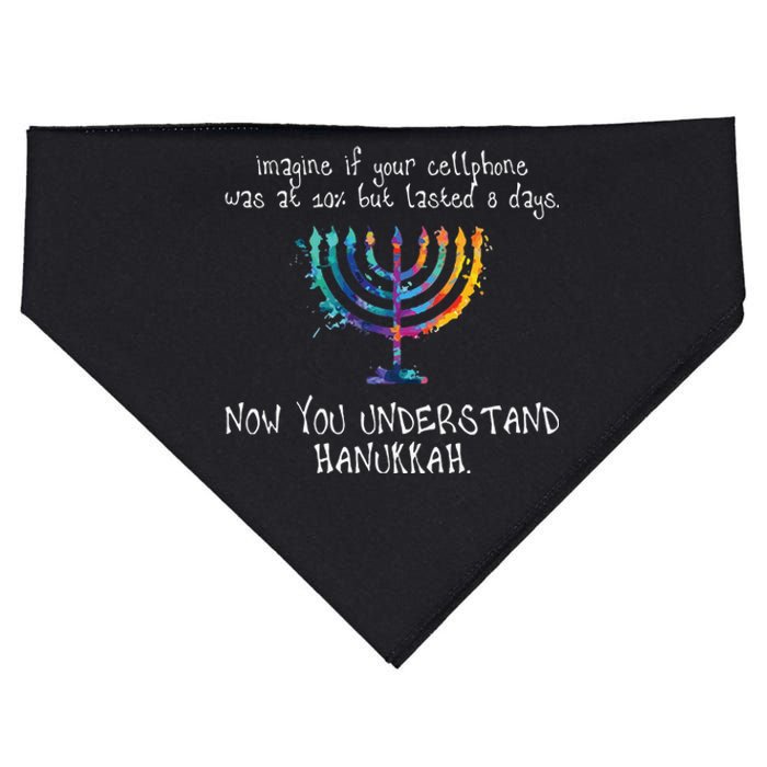 Imagine Your Cellphone Lasted 8 Days Understand Hanukkah USA-Made Doggie Bandana