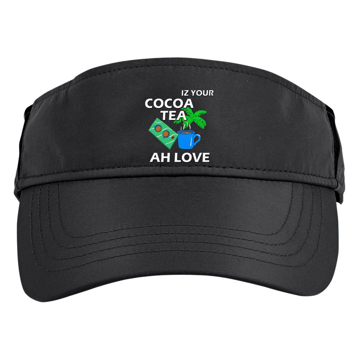 Iz Your Cocoa Tea Ah Love Adult Drive Performance Visor