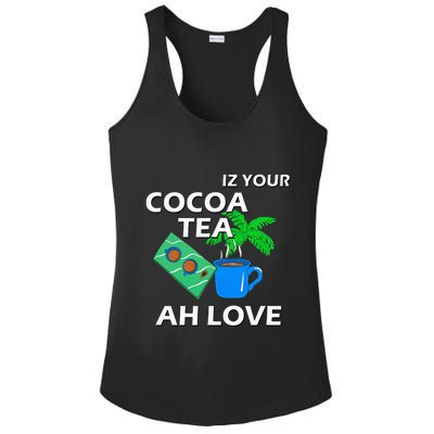 Iz Your Cocoa Tea Ah Love Ladies PosiCharge Competitor Racerback Tank