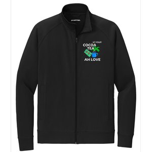 Iz Your Cocoa Tea Ah Love Stretch Full-Zip Cadet Jacket