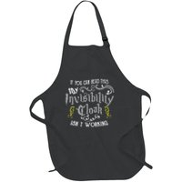 If You Can Read This My Invisibility Cloak Isn't Working Fun Full-Length Apron With Pockets