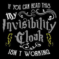 If You Can Read This My Invisibility Cloak Isn't Working Fun Full-Length Apron With Pockets