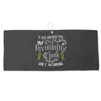 If You Can Read This My Invisibility Cloak Isn't Working Fun Large Microfiber Waffle Golf Towel