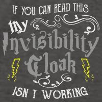 If You Can Read This My Invisibility Cloak Isn't Working Fun Vector Backpack
