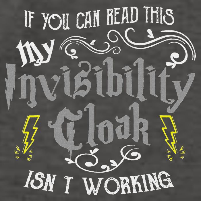 If You Can Read This My Invisibility Cloak Isn't Working Fun Vector Backpack