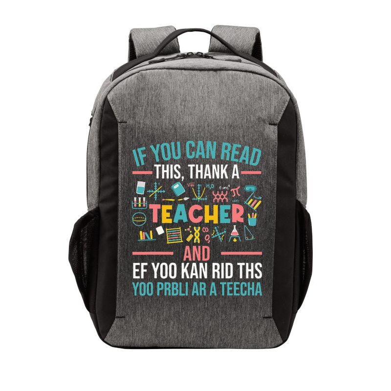 If You Can Read This Thank A Teacher Funny Teacher Vector Backpack