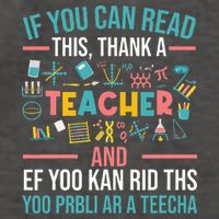 If You Can Read This Thank A Teacher Funny Teacher Vector Backpack