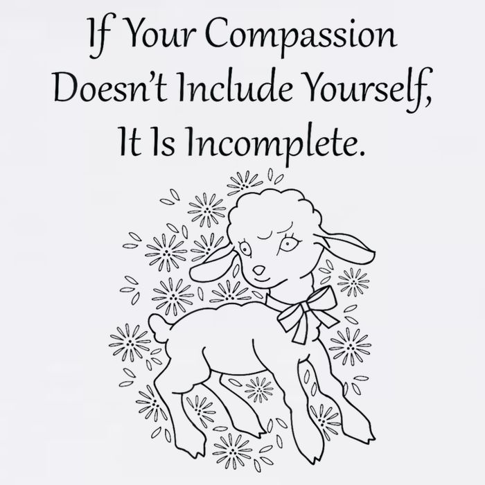 If Your Compassion DoesnT Include Yourself It Is Incomplete Full-Length Apron With Pockets