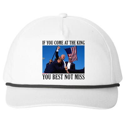 If You Come At The King You Best Not Miss Snapback Five-Panel Rope Hat