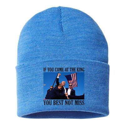 If You Come At The King You Best Not Miss Sustainable Knit Beanie