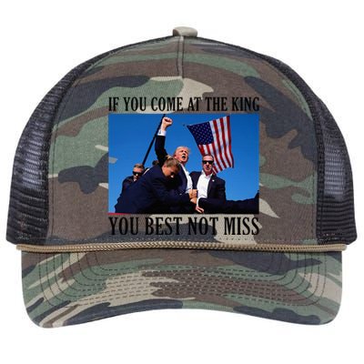 If You Come At The King You Best Not Miss Retro Rope Trucker Hat Cap