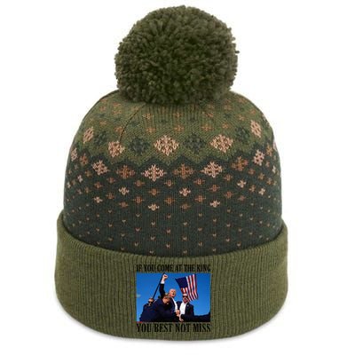 If You Come At The King You Best Not Miss The Baniff Cuffed Pom Beanie