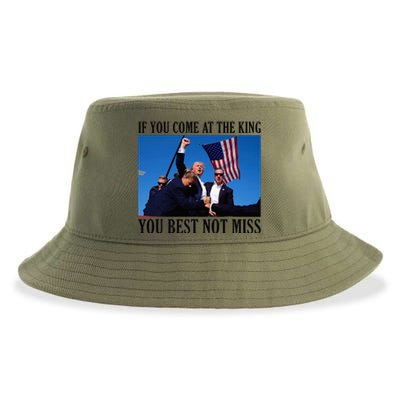 If You Come At The King You Best Not Miss Sustainable Bucket Hat