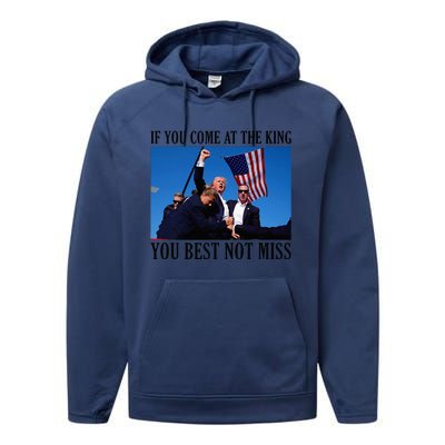 If You Come At The King You Best Not Miss Performance Fleece Hoodie