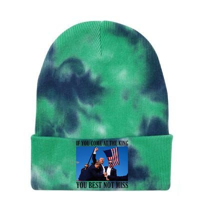 If You Come At The King You Best Not Miss Tie Dye 12in Knit Beanie