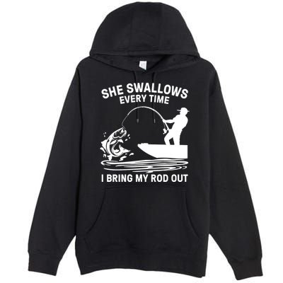 If You Can Read This You're Fishing Too Close Premium Pullover Hoodie