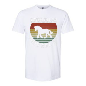 If You Can Read This Please Put Me Back On My Horse Retro Softstyle CVC T-Shirt