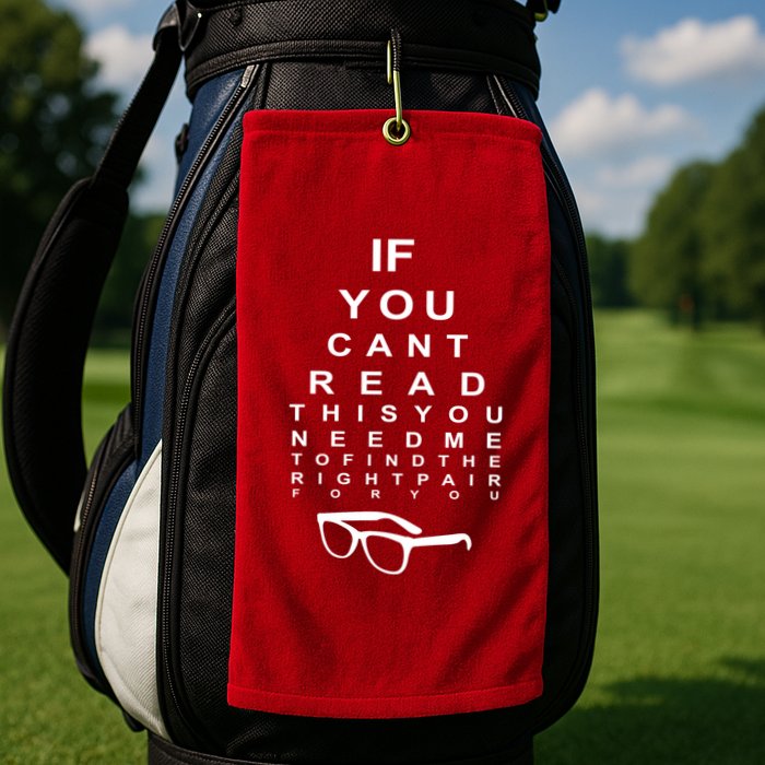 If You Cant Read This You Need Me To Find The Right Pair For You Golf Towel